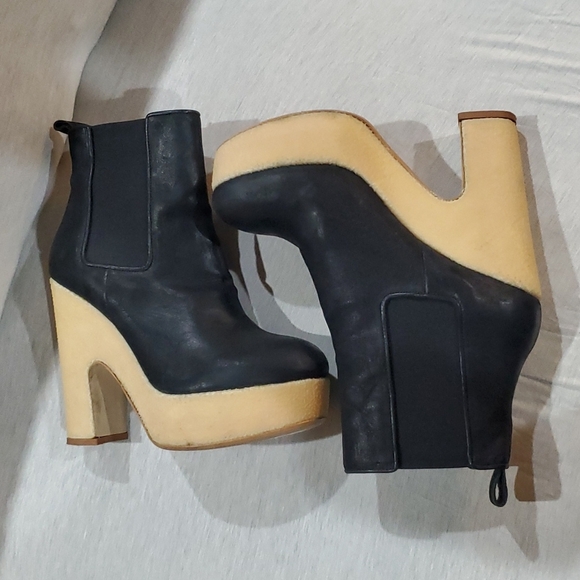 All Saints Blaise Chelsea Terra platform chunky heel boots - Picture 3 of 9